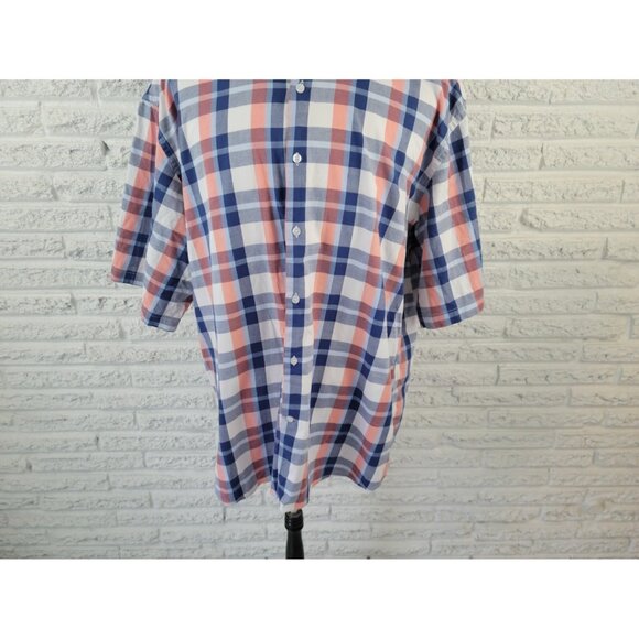 LU Linea Uomo Mens Shirt 5X Stretch Button Up Short Sleeve Collar PLA28E - Picture 4 of 7